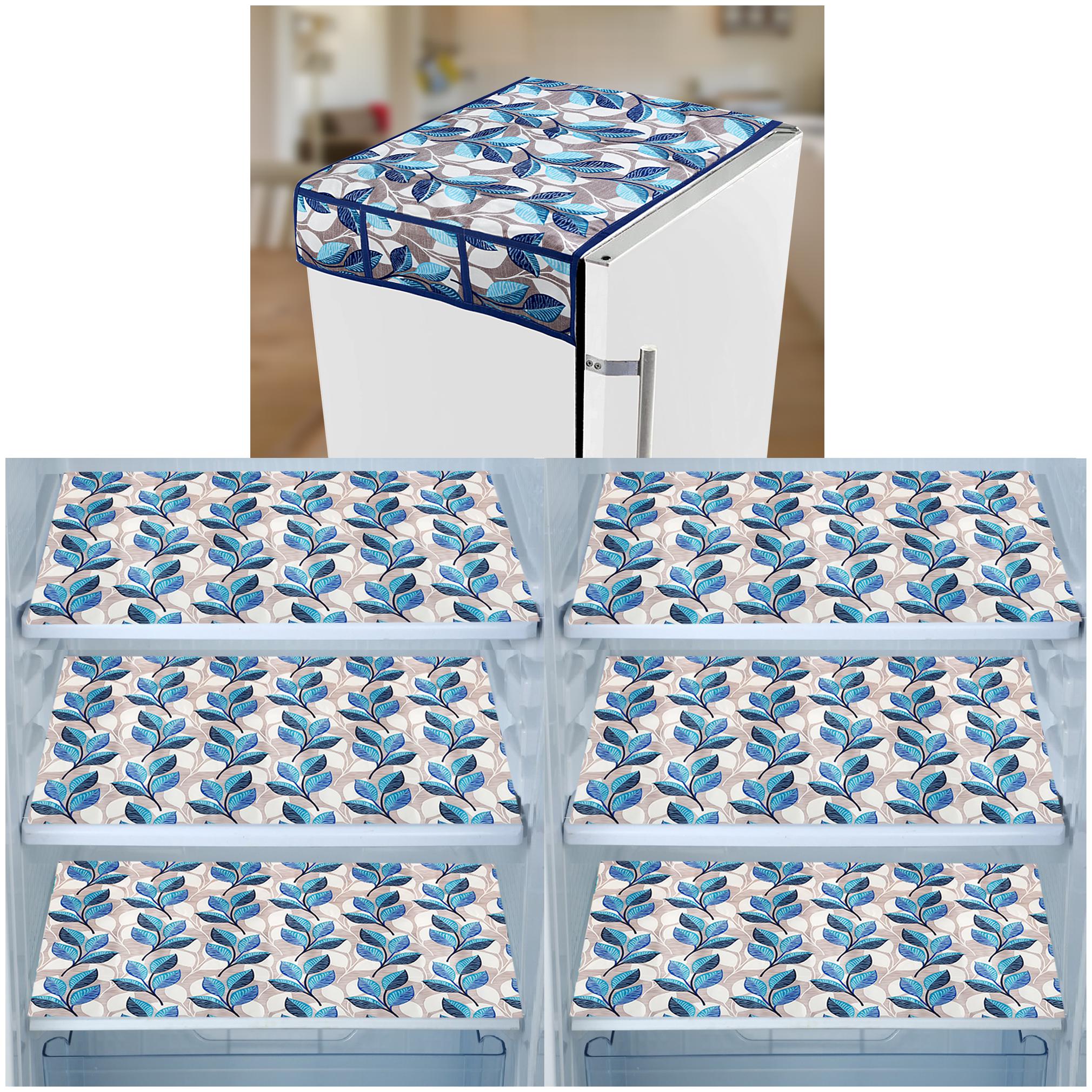 E-Retailer Set of 1 pc Fridge Top Cover with 6 Utility Pockets And 6 pcs Fridge Mats (Blue Set of 7)
E-Retailer Set of 1 pc Fridge Top Cover with 6 Utility Pockets And 6 pcs Fridge Mats (Blue Set of 7)