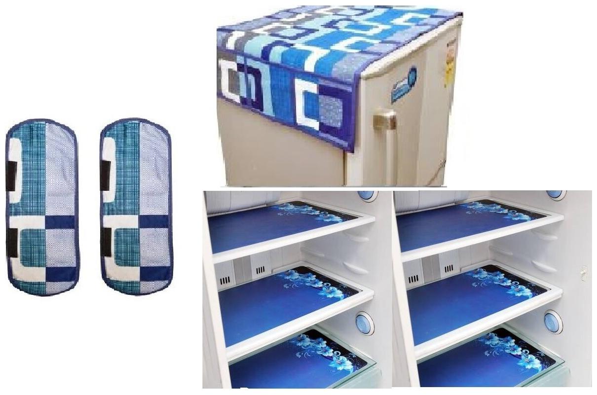 E-Retailertm Combo Of Refrigerator Cover(1 Pc) Fridge Handle Cover(2 Pc) Fridge Mat(6 pcs)(Color-Blue Size- Universal)
E-Retailertm Combo Of Refrigerator Cover(1 Pc) Fridge Handle Cover(2 Pc) Fridge Mat(6 pcs)(Color-Blue Size- Universal)
