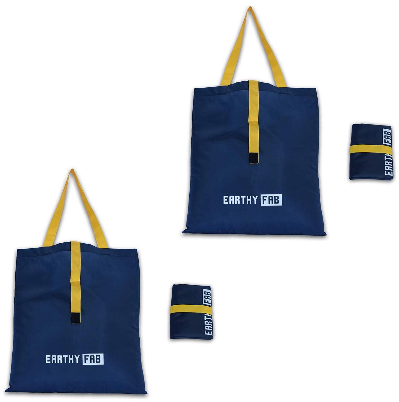 Earthy Fab Foldable Shopping Bag - Folds to Pocket Size Tote Grocery Shoulder Handbag Travel Bag (Set of 2)
Earthy Fab Foldable Shopping Bag - Folds to Pocket Size Tote Grocery Shoulder Handbag Travel Bag (Set of 2)