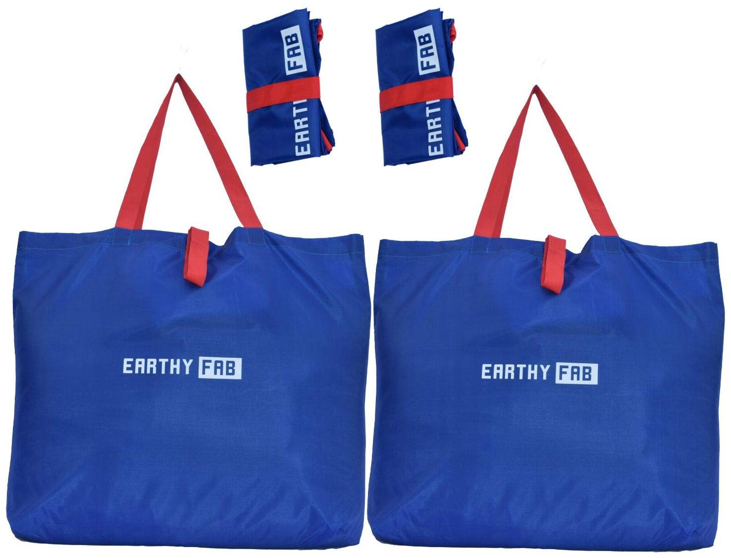 Earthy Fab Shopping Bags for Grocery Unique Foldable Style Reusable Multipurpose Set of 2
Earthy Fab Shopping Bags for Grocery Unique Foldable Style Reusable Multipurpose Set of 2