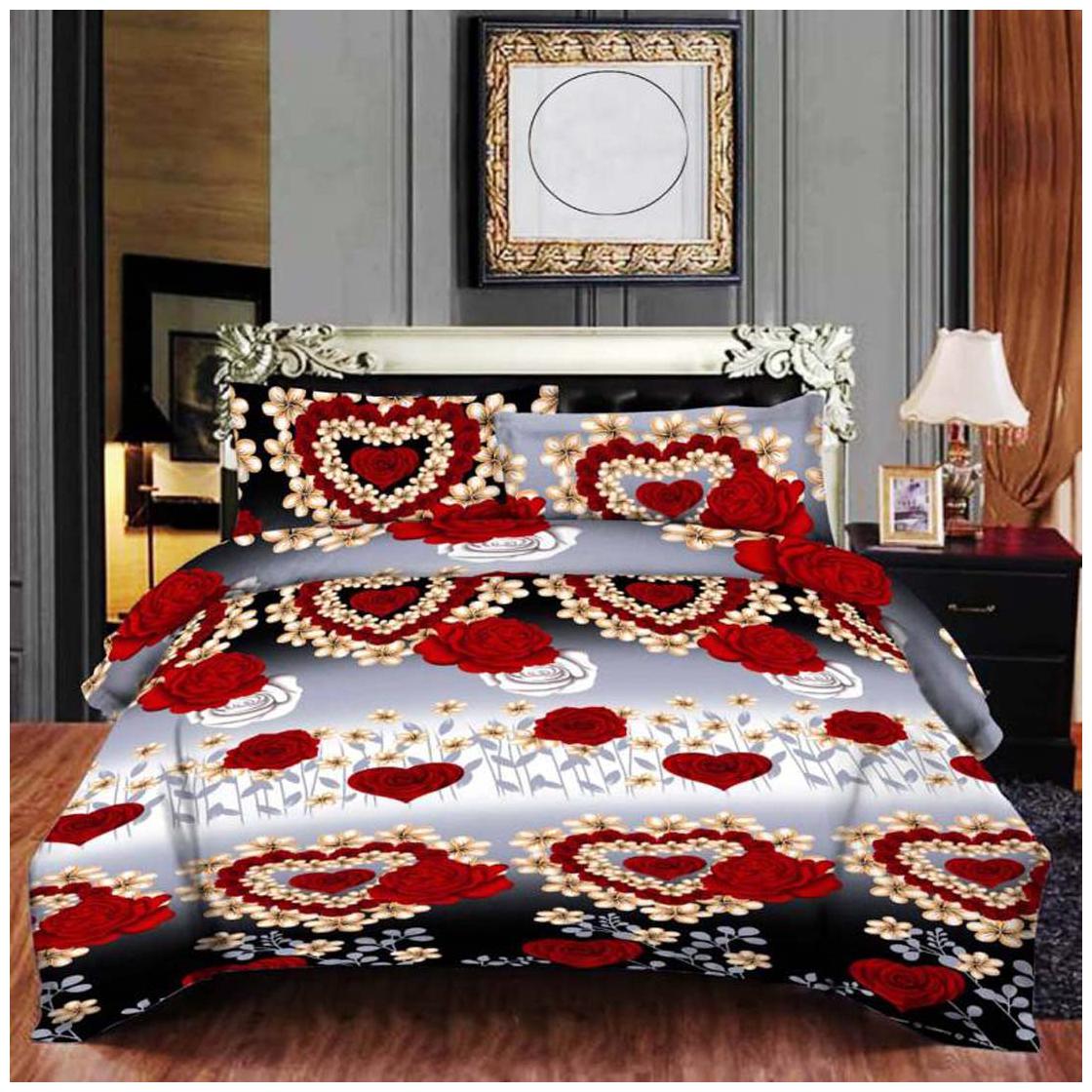 ELLONIA Microfiber 3D Printed Double Size Bedsheet 180 TC ( 1 Bedsheet With 2 Pillow Covers Multi )
ELLONIA Microfiber 3D Printed Double Size Bedsheet 180 TC ( 1 Bedsheet With 2 Pillow Covers Multi )