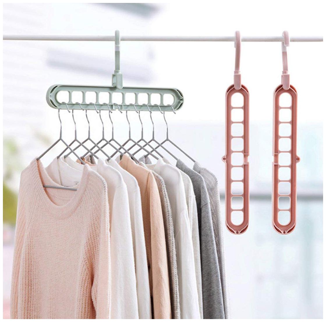 EVERBUY 3PSC 360 Degree Swivel Hook 9-Holes Design Closet Organiser Hanger Pack of 3
EVERBUY 3PSC 360 Degree Swivel Hook 9-Holes Design Closet Organiser Hanger Pack of 3