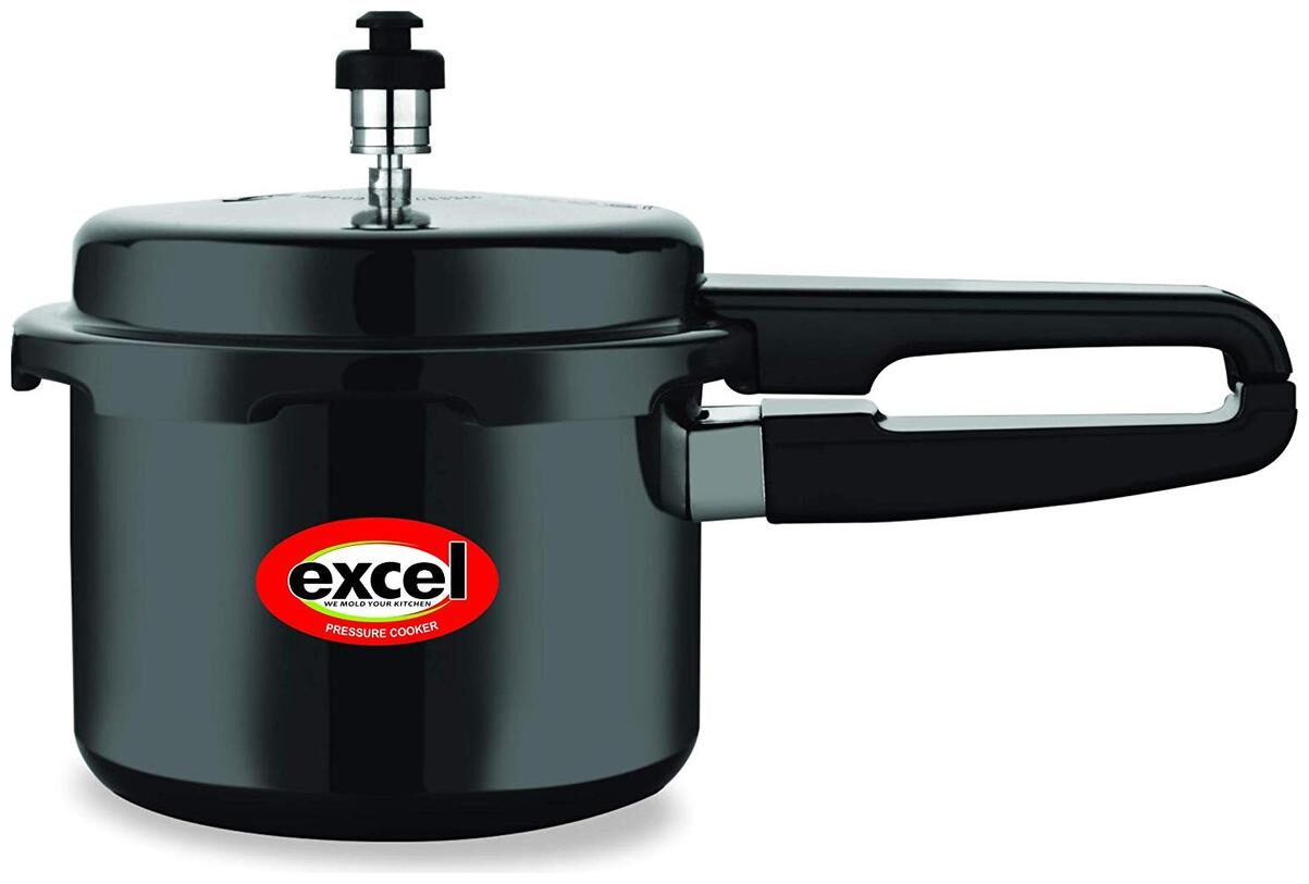 Excel Hard-Anodized Aluminium 9 L Outer Lid Pressure Cooker - Set of 1 ISI Certified
Excel Hard-Anodized Aluminium 9 L Outer Lid Pressure Cooker - Set of 1 ISI Certified