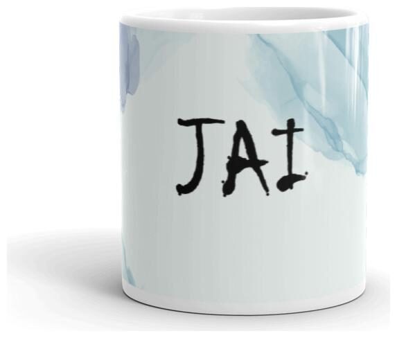 Exquild Light Blue Ceramic Jai Name Theme Microwave Safe Milk Coffee Tea Mug Beverage Mug With Handle-(350ml)
Exquild Light Blue Ceramic Jai Name Theme Microwave Safe Milk Coffee Tea Mug Beverage Mug With Handle-(350ml)