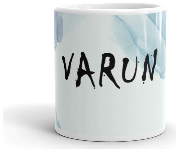 Exquild Light Blue Ceramic Varun Name Theme Microwave Safe Milk Coffee Tea Mug Beverage Mug With Handle-(350ml)
Exquild Light Blue Ceramic Varun Name Theme Microwave Safe Milk Coffee Tea Mug Beverage Mug With Handle-(350ml)