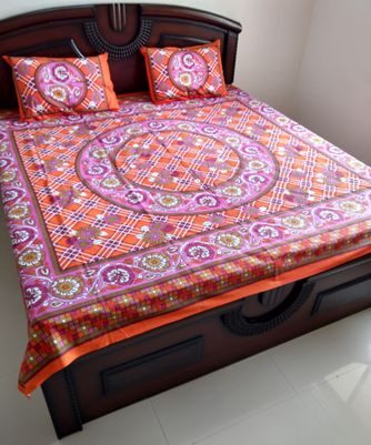 FabFash Cotton Printed Double Size Bedsheet ( 1 Bedsheet With 2 Pillow Covers Orange )
FabFash Cotton Printed Double Size Bedsheet ( 1 Bedsheet With 2 Pillow Covers Orange )