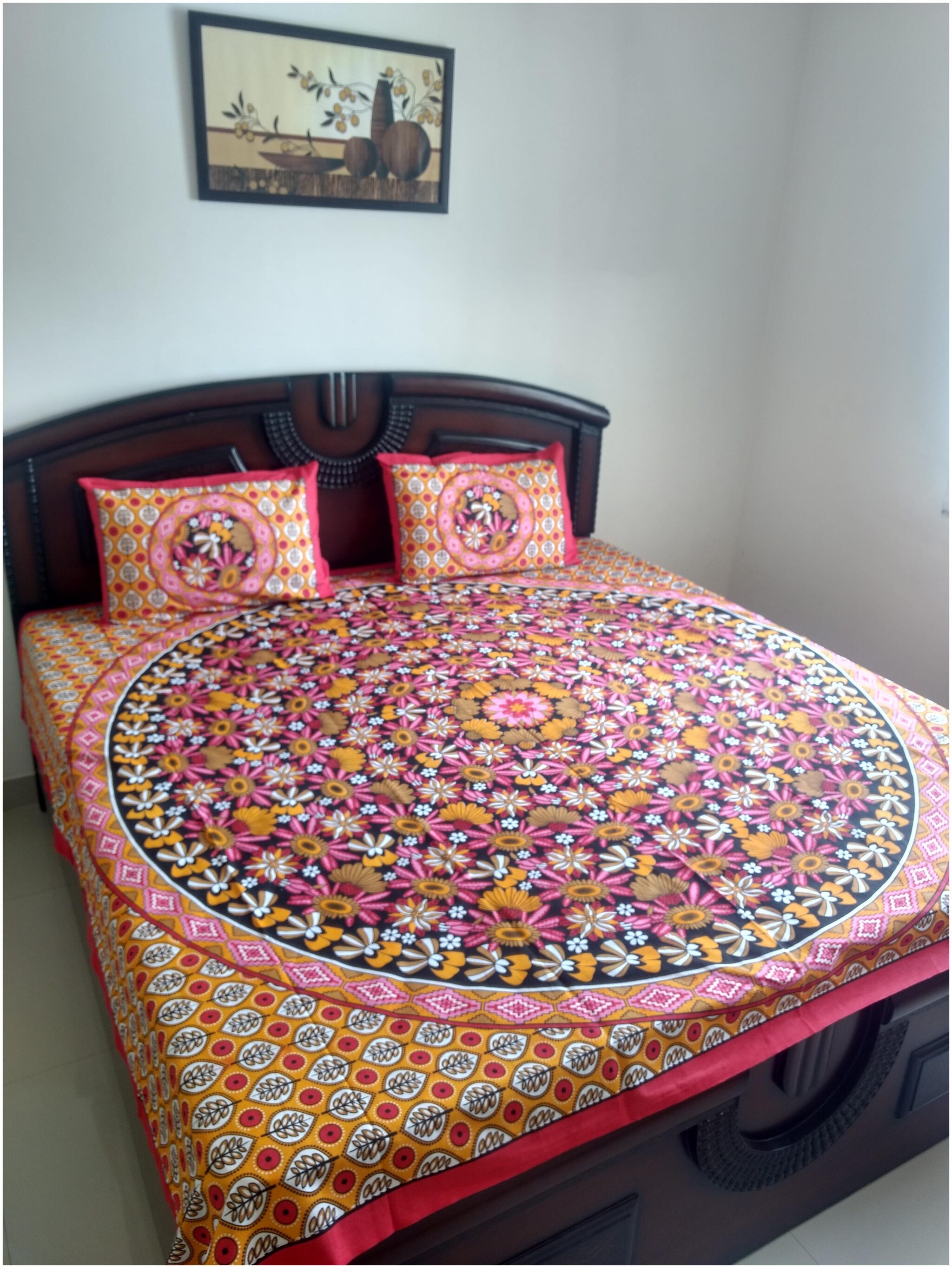 FabFash Cotton Printed Double Size Bedsheet ( 1 Bedsheet With 2 Pillow Covers Red )
FabFash Cotton Printed Double Size Bedsheet ( 1 Bedsheet With 2 Pillow Covers Red )