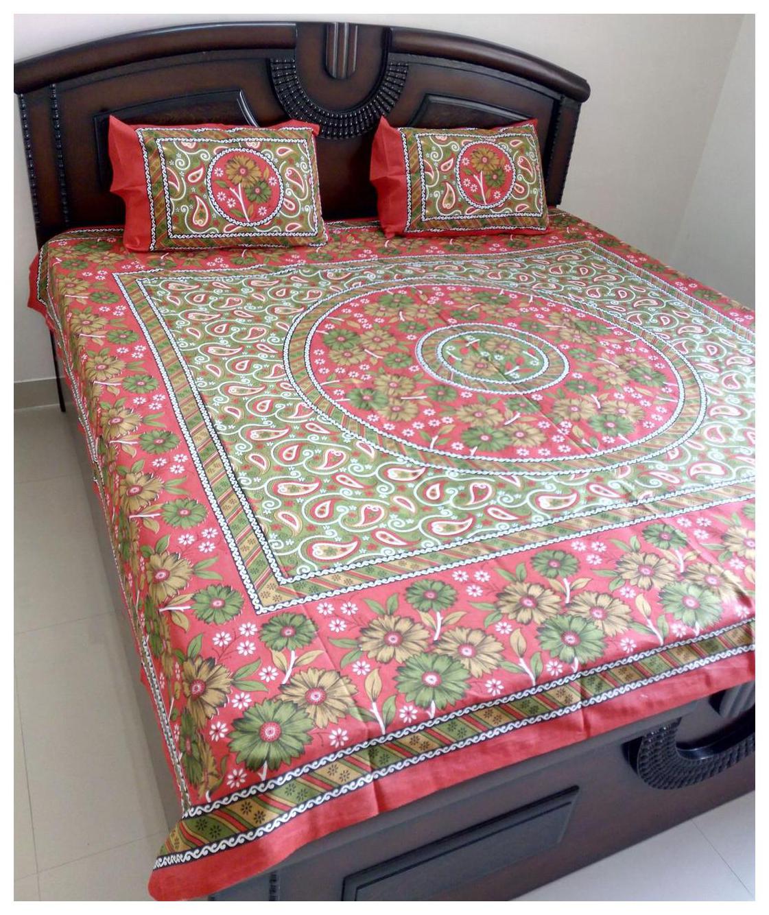 FabFash Cotton Printed Double Size Bedsheet ( 1 Bedsheet With 2 Pillow Covers Red )
FabFash Cotton Printed Double Size Bedsheet ( 1 Bedsheet With 2 Pillow Covers Red )