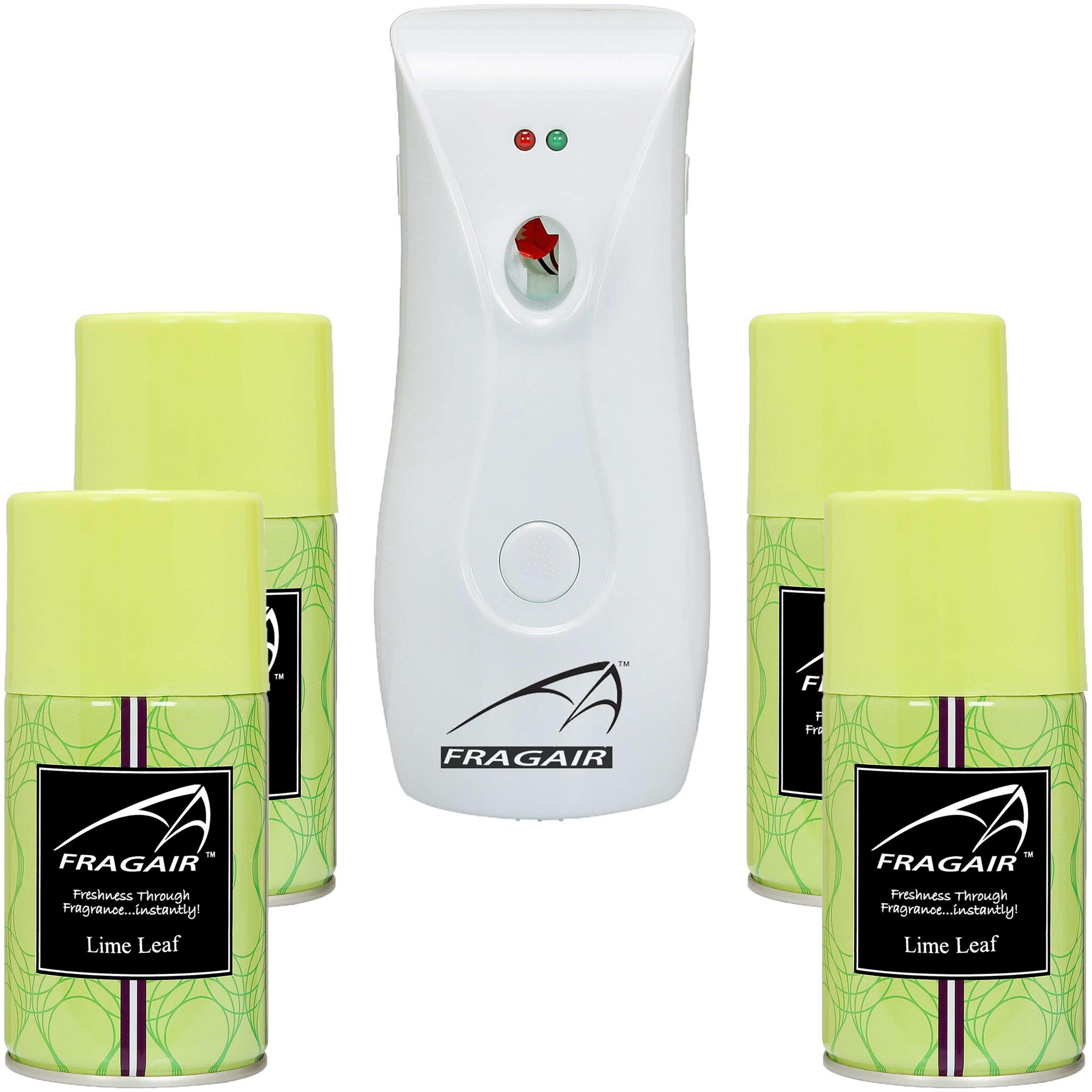 Fragair CMK311 Automatic Spray Air Freshener Dispenser with 4 Refill 250 ml (Lime Leaf )
Fragair CMK311 Automatic Spray Air Freshener Dispenser with 4 Refill 250 ml (Lime Leaf )