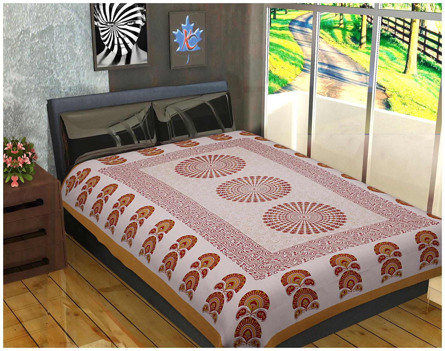 FrionKandy Cotton Printed Single Size Bedsheet ( 1 Bedsheet Without Pillow Covers Brown )
FrionKandy Cotton Printed Single Size Bedsheet ( 1 Bedsheet Without Pillow Covers Brown )