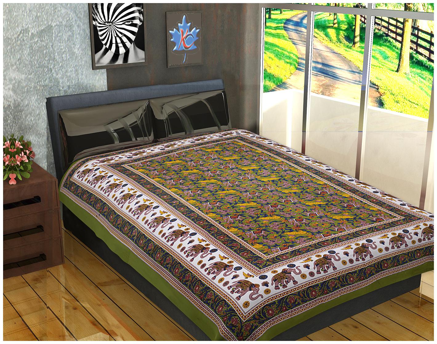FrionKandy Cotton Printed Single Size Bedsheet ( 1 Bedsheet Without Pillow Covers Multi )
FrionKandy Cotton Printed Single Size Bedsheet ( 1 Bedsheet Without Pillow Covers Multi )