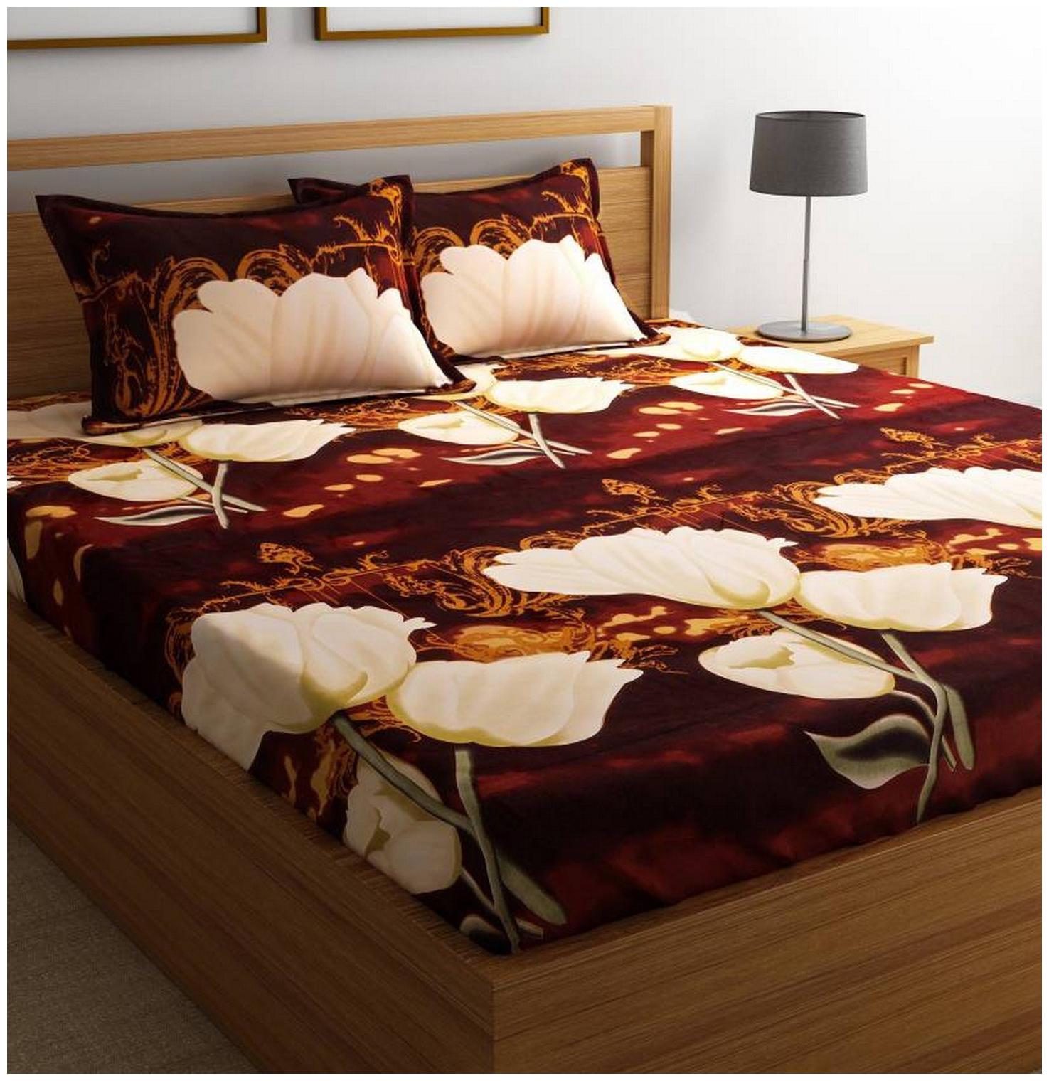 G5S Trendz Poly Cotton Floral Double Size Bedsheet 200 TC ( 1 Bedsheet With 2 Pillow Covers Multi )
G5S Trendz Poly Cotton Floral Double Size Bedsheet 200 TC ( 1 Bedsheet With 2 Pillow Covers Multi )
