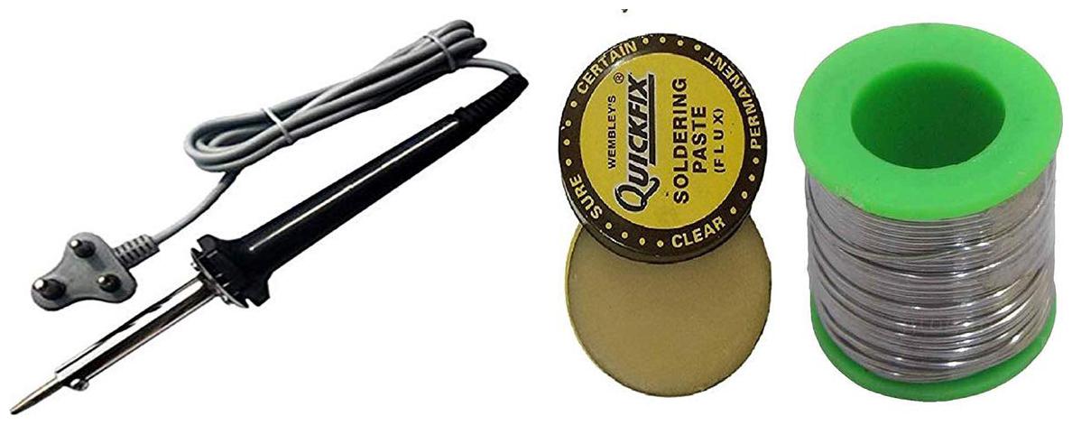 Gapfill 3 in 1 Electric Soldering Iron Tool Kit - Soldering Iron - 60W Solder - 50gm Flux - 15gm
Gapfill 3 in 1 Electric Soldering Iron Tool Kit - Soldering Iron - 60W Solder - 50gm Flux - 15gm