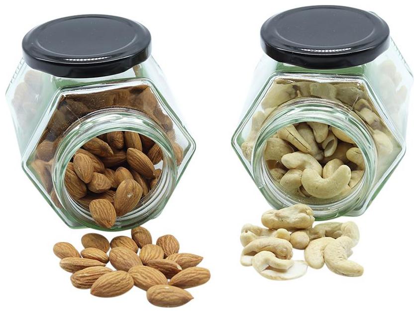 Glazzure Strong Durable 200 ml Hexagon Glass Jar Containers for Honey Dry Fruits Grains Pickles Jams Set of 2 pcs
Glazzure Strong Durable 200 ml Hexagon Glass Jar Containers for Honey Dry Fruits Grains Pickles Jams Set of 2 pcs
