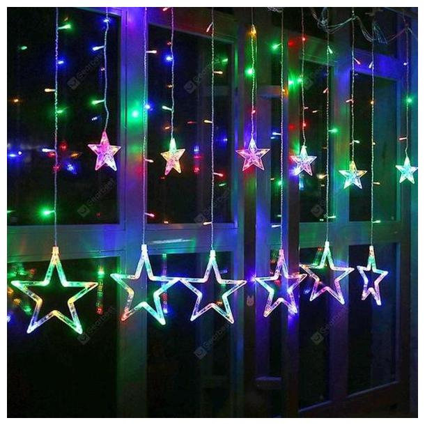 Glowtronix 138 LED 12 Stars Plastic Star Curtain String Lights with 8 Modes Hanging for Decoration
Glowtronix 138 LED 12 Stars Plastic Star Curtain String Lights with 8 Modes Hanging for Decoration