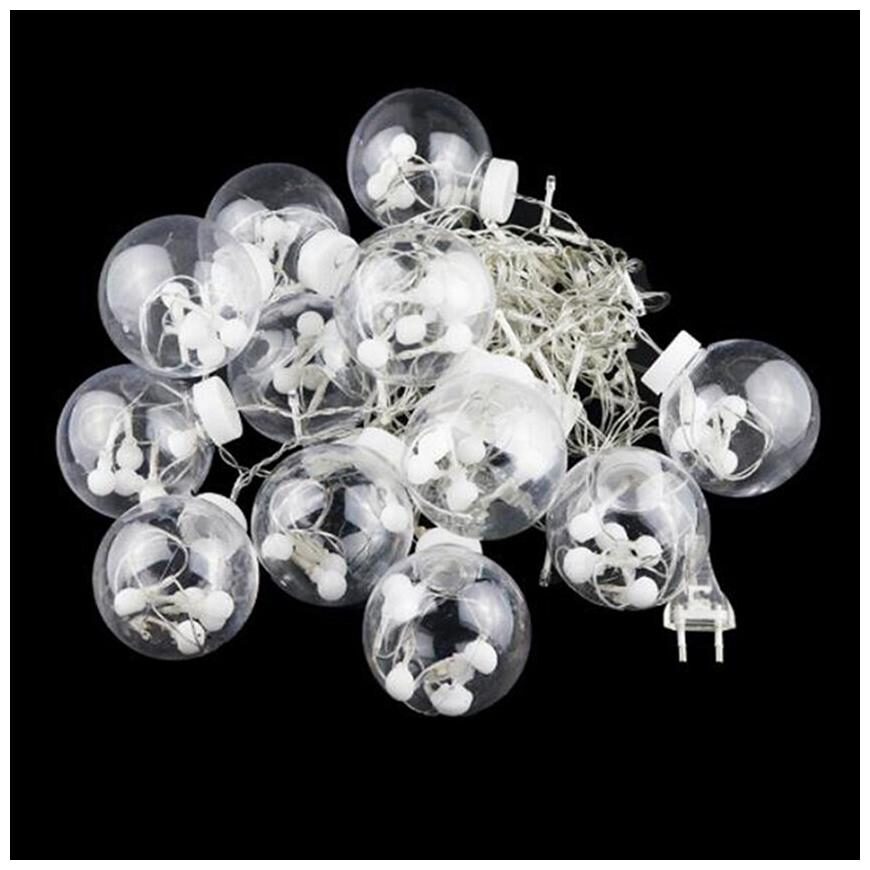 Glowtronix AC 220V 2 5 m Transparent Wishing Ball LED Curtain String Lights Christmas Tree Garland For Wedding Party Holiday Window Decor
Glowtronix AC 220V 2 5 m Transparent Wishing Ball LED Curtain String Lights Christmas Tree Garland For Wedding Party Holiday Window Decor