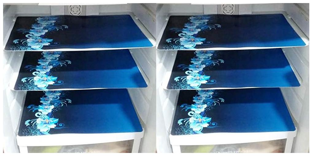 Goel HomeDecor Pack Of 6 Classic Blue flower Refrigerator Fridge Drawer Mats 11 5 inch 17 5 inch
Goel HomeDecor Pack Of 6 Classic Blue flower Refrigerator Fridge Drawer Mats 11 5 inch 17 5 inch
