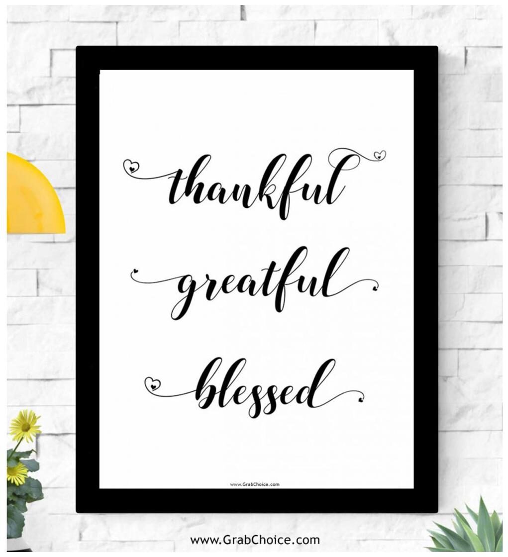 GRABCHOICE Thankful Grateful Blessed Framed Poster For Room Wall Textured Print Waterproof Durable Scratch Proof (8x12)
GRABCHOICE Thankful Grateful Blessed Framed Poster For Room Wall Textured Print Waterproof Durable Scratch Proof (8x12)
