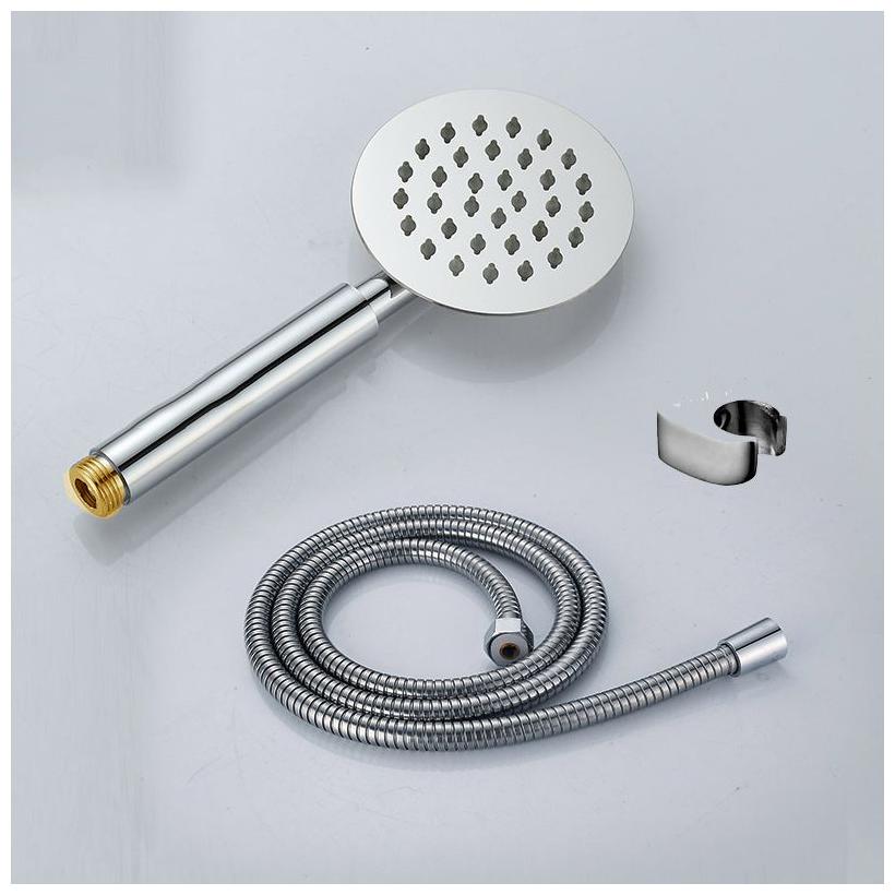 Hand Shower for Bath Round Designed 4 head Ultra Slim Range With 1 5 m flexible Shower Hose Pipe and wall Stand
Hand Shower for Bath Round Designed 4 head Ultra Slim Range With 1 5 m flexible Shower Hose Pipe and wall Stand