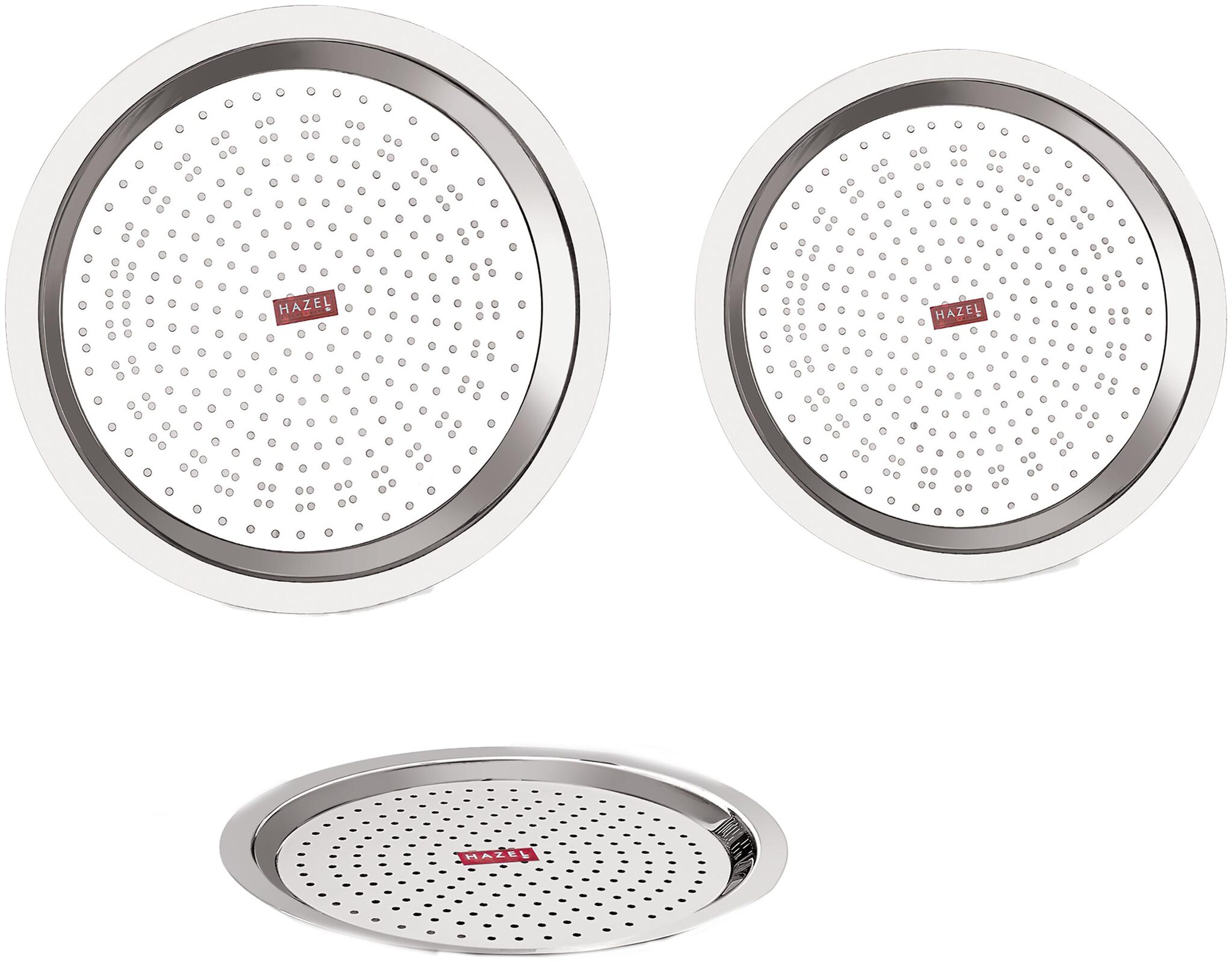 HAZEL Stainless Steel Cover Lid with Hole Chiba Ciba For Topes Pots Set of 3 Silver
HAZEL Stainless Steel Cover Lid with Hole Chiba Ciba For Topes Pots Set of 3 Silver