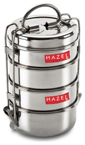 HAZEL Traditional Design Stainless Steel 4 Containers with Locking Clip Tiffin Dabba Silver
HAZEL Traditional Design Stainless Steel 4 Containers with Locking Clip Tiffin Dabba Silver