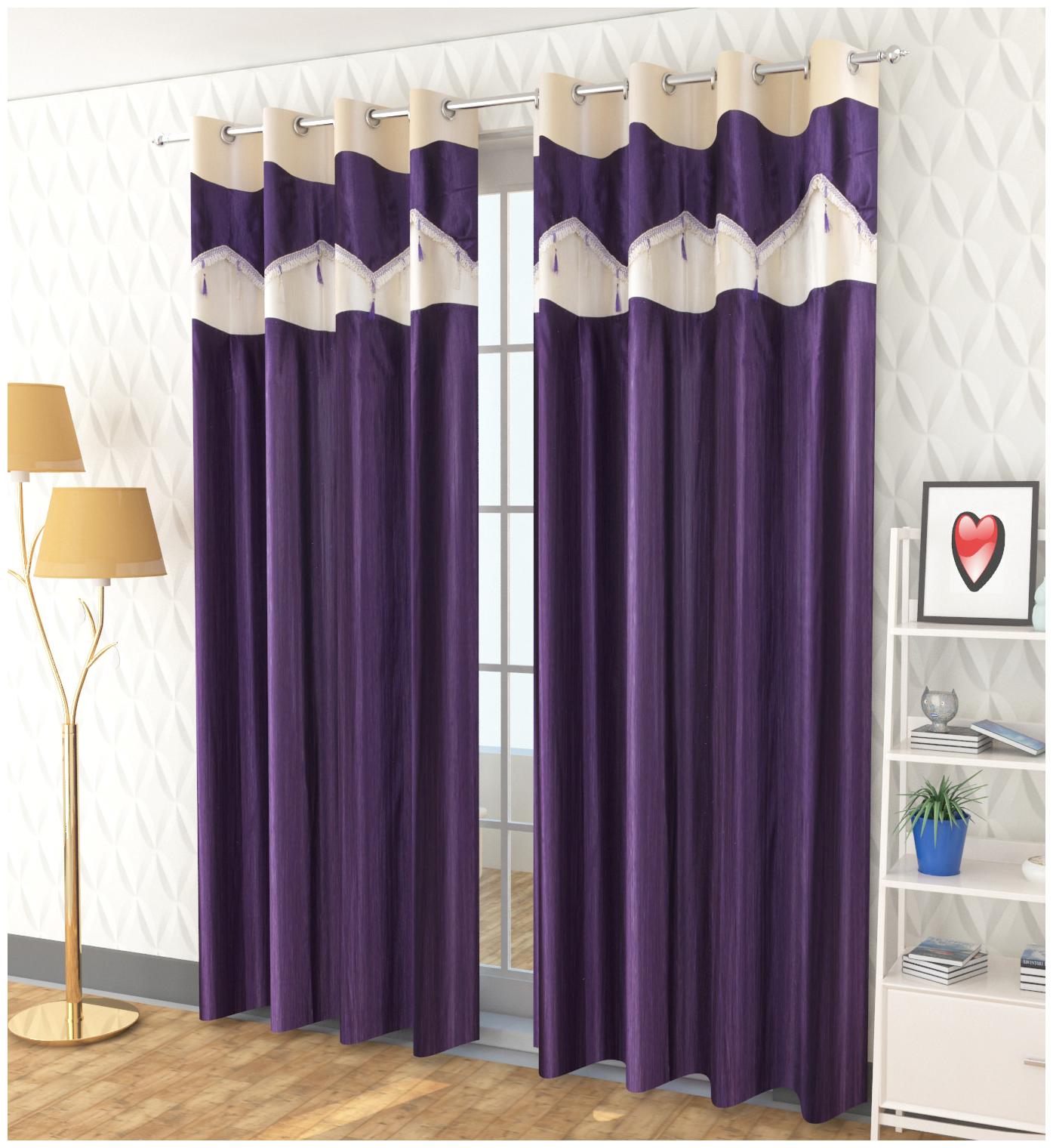 HOMA DORN Polyester Window Blackout Purple Regular Curtain ( Eyelet Closure Printed )
HOMA DORN Polyester Window Blackout Purple Regular Curtain ( Eyelet Closure Printed )