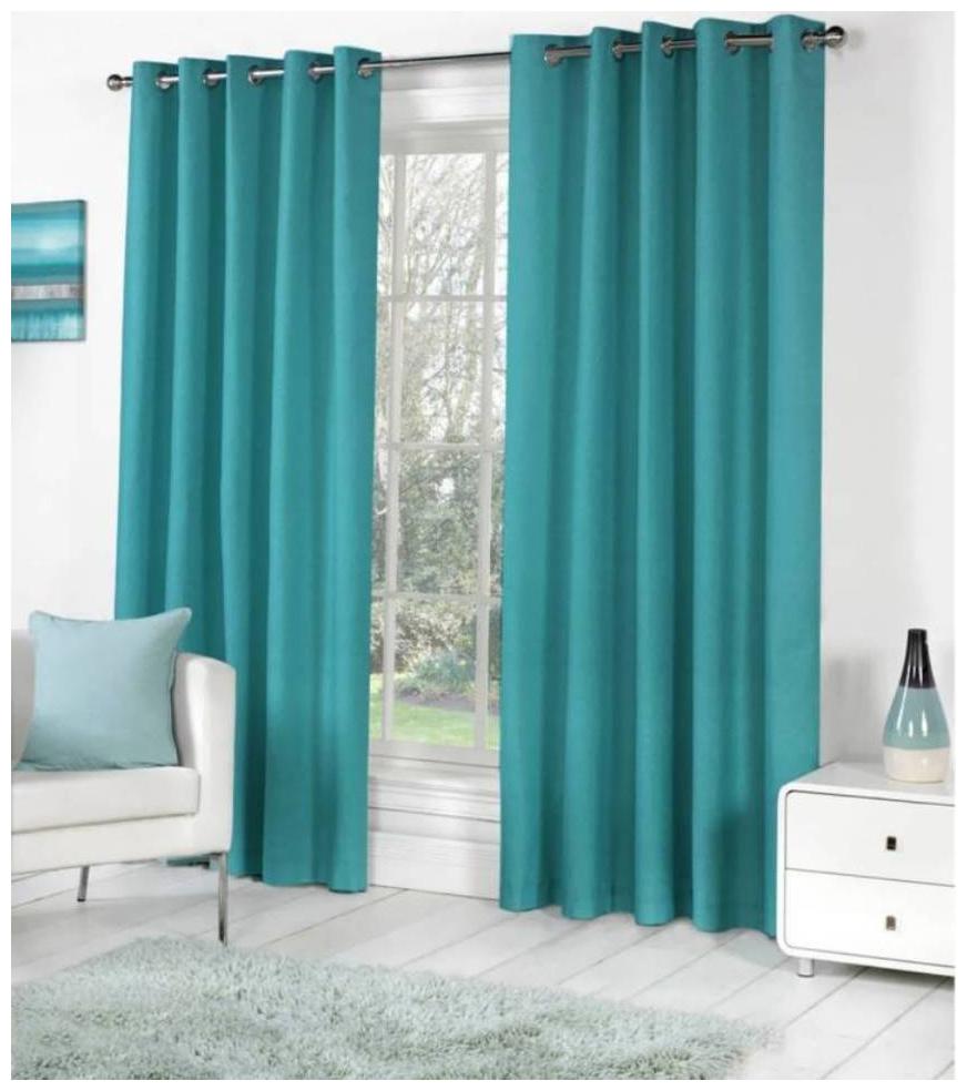 HOME ACCENTS Polyester Window Room Darkening Blue Regular Curtain ( Eyelet Closure Plain )
HOME ACCENTS Polyester Window Room Darkening Blue Regular Curtain ( Eyelet Closure Plain )
