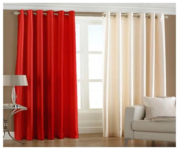 HOME ACCENTS EYELET POLYSTER PLAIN DOOR CURTAINS 4 7 ft (SET OF 2 pcs RED BEIGE)
HOME ACCENTS EYELET POLYSTER PLAIN DOOR CURTAINS 4 7 ft (SET OF 2 pcs RED BEIGE)