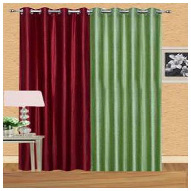 HOME ACCENTS EYELET POLYSTER PLAIN DOOR CURTAINS 4 7 ft (SET OF 2 pcs MAROON LIGHT GREEN)
HOME ACCENTS EYELET POLYSTER PLAIN DOOR CURTAINS 4 7 ft (SET OF 2 pcs MAROON LIGHT GREEN)