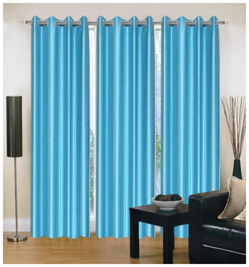 HOME ACCENTS Polyester Door Room Darkening Blue Regular Curtain ( Eyelet Closure Plain )
HOME ACCENTS Polyester Door Room Darkening Blue Regular Curtain ( Eyelet Closure Plain )