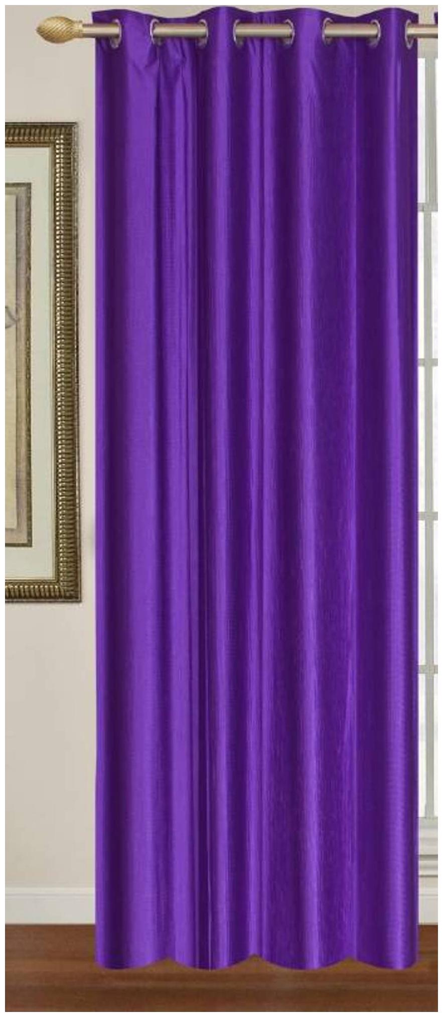 HOME ACCENTS Polyester Door Room Darkening Purple Regular Curtain ( Eyelet Closure Plain )
HOME ACCENTS Polyester Door Room Darkening Purple Regular Curtain ( Eyelet Closure Plain )