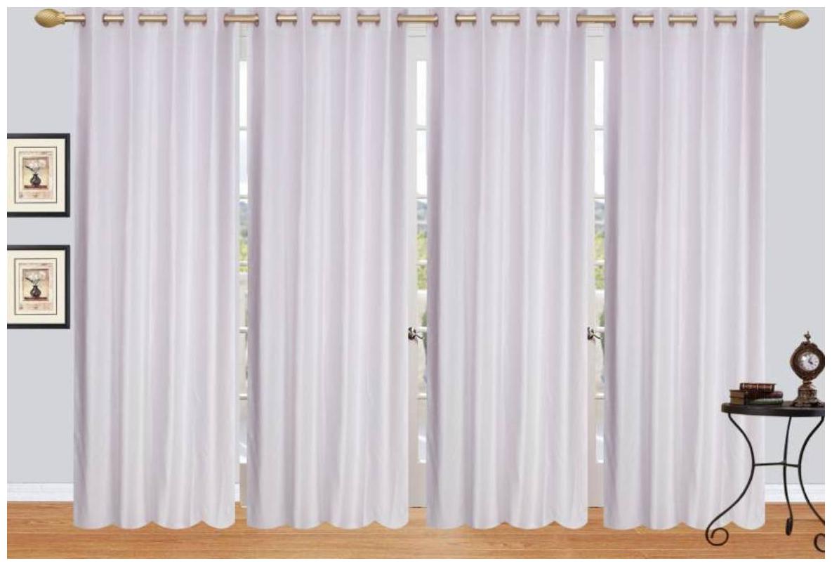 HOME ACCENTS Polyester Door Room Darkening White Regular Curtain ( Eyelet Closure Plain )
HOME ACCENTS Polyester Door Room Darkening White Regular Curtain ( Eyelet Closure Plain )