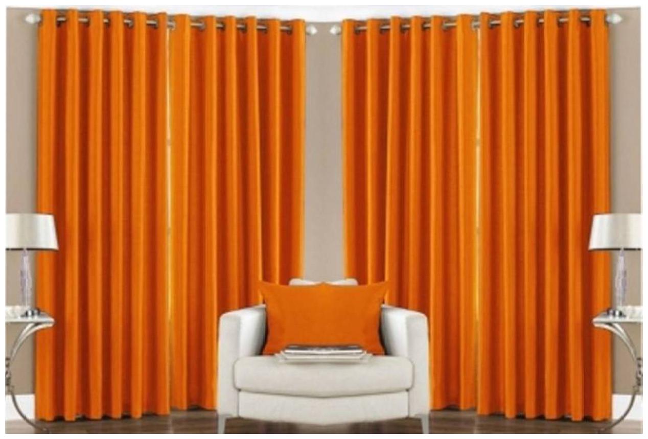 HOME ACCENTS Polyester Door Room Darkening Orange Regular Curtain ( Eyelet Closure Plain )
HOME ACCENTS Polyester Door Room Darkening Orange Regular Curtain ( Eyelet Closure Plain )