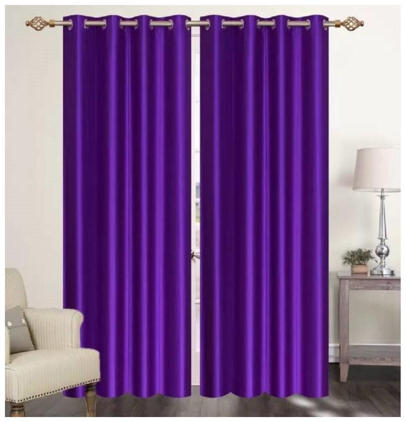 HOME ACCENTS Polyester Door Room Darkening Purple Regular Curtain ( Eyelet Closure Plain )
HOME ACCENTS Polyester Door Room Darkening Purple Regular Curtain ( Eyelet Closure Plain )