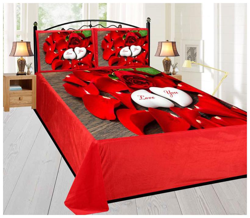 home solution Velvet 3D Printed Double Size Bedsheet 300 TC ( 1 Bedsheet With 2 Pillow Covers Multi )
home solution Velvet 3D Printed Double Size Bedsheet 300 TC ( 1 Bedsheet With 2 Pillow Covers Multi )