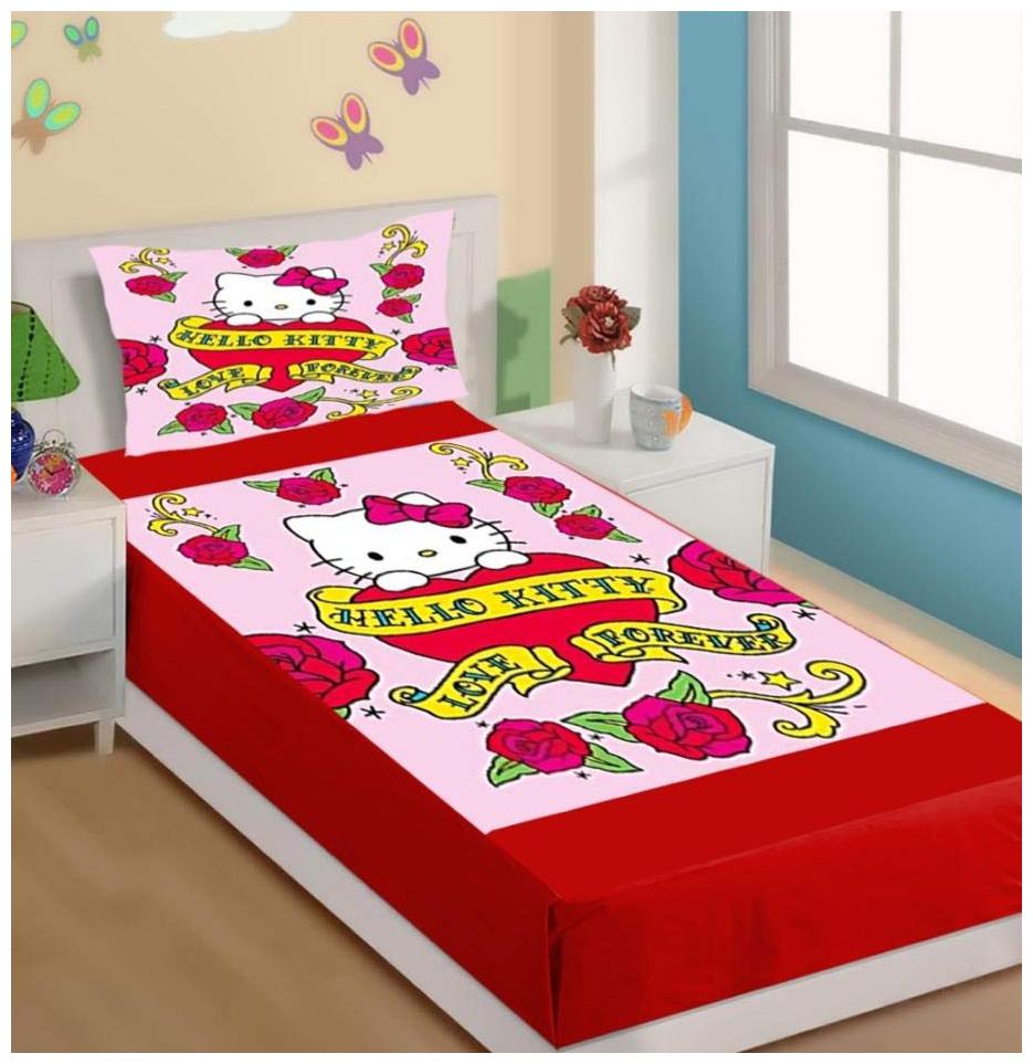 HOMECRUST Velvet 3D Printed Single Size Bedsheet 10 TC ( 1 Bedsheet With 1 Pillow Covers Multi )
HOMECRUST Velvet 3D Printed Single Size Bedsheet 10 TC ( 1 Bedsheet With 1 Pillow Covers Multi )
