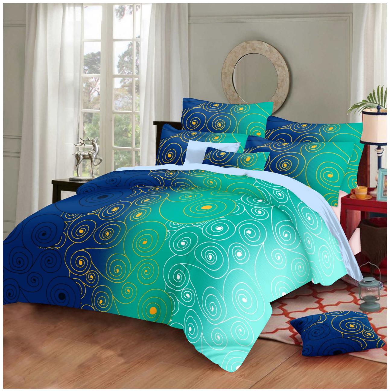 HOMEZY Cotton Geometric Double Size Bedsheet ( 1 Bedsheet With 2 Pillow Covers Green )
HOMEZY Cotton Geometric Double Size Bedsheet ( 1 Bedsheet With 2 Pillow Covers Green )