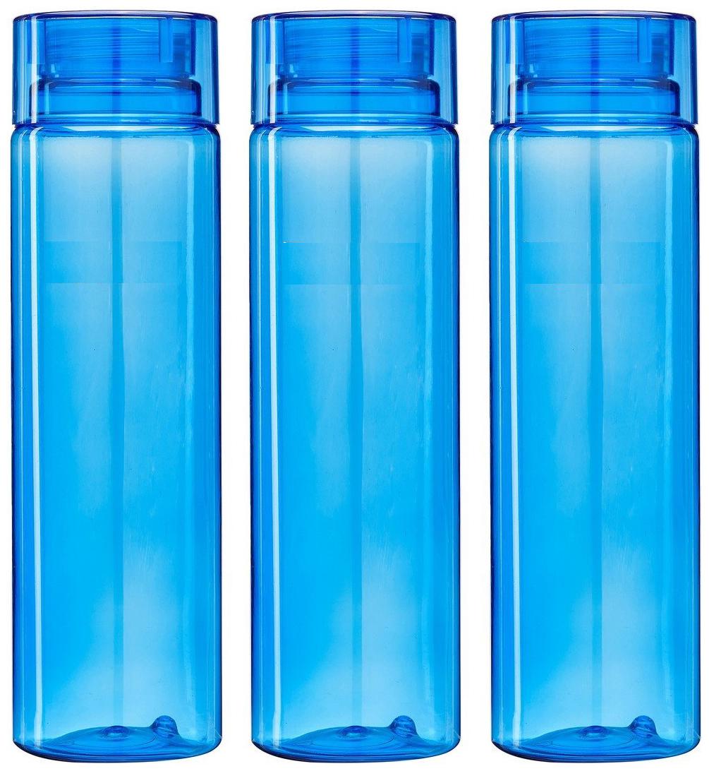 Homfine Unbreakable BPA Free Fridge Water Bottle 1 Ltr Plastic Blue Water Bottle ( 1000 ml Set of 3 )
Homfine Unbreakable BPA Free Fridge Water Bottle 1 Ltr Plastic Blue Water Bottle ( 1000 ml Set of 3 )