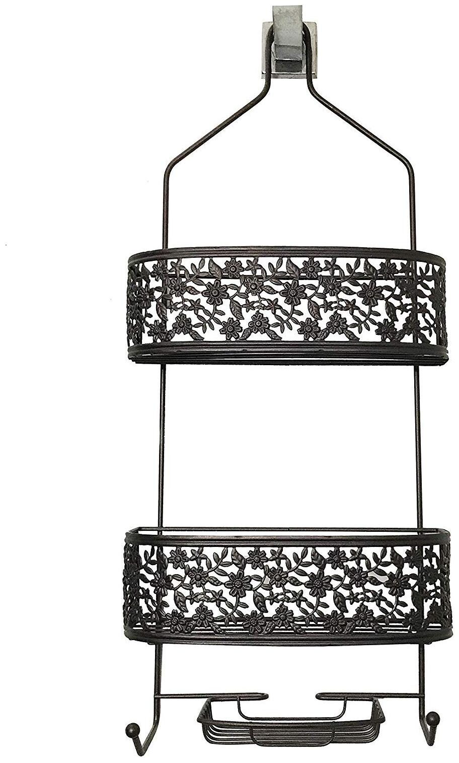 House of Quirk Bathroom Shower Caddy Shelves Hanging Flower Shower Caddy for Tall Shampoo and Conditioner Bottles (Brown)
House of Quirk Bathroom Shower Caddy Shelves Hanging Flower Shower Caddy for Tall Shampoo and Conditioner Bottles (Brown)