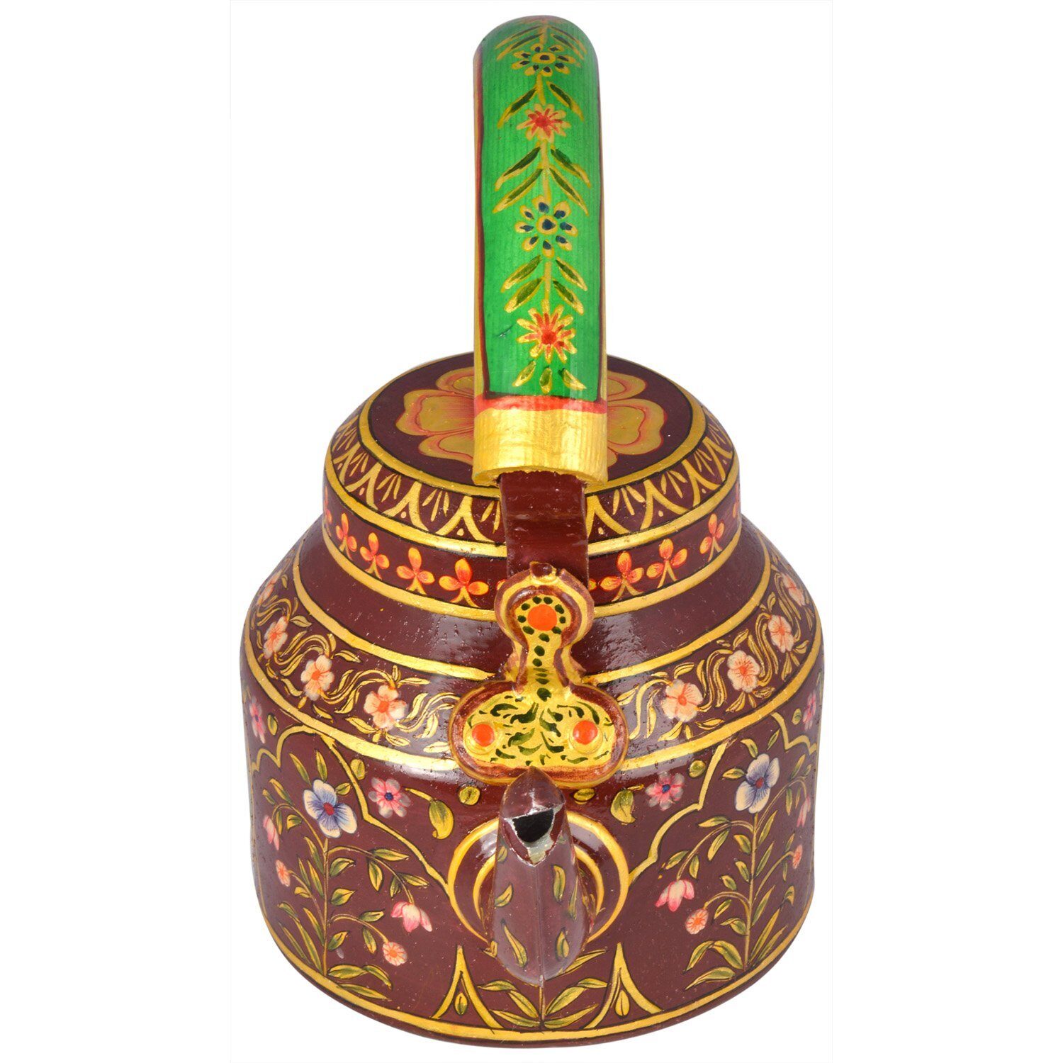 iHandikart Aluminium Handpainted Multicolour Designer Tea Kettle From iHandikart Handicrafts (Royal Design) (1 L 22 cm) aluminium For Home Decor Corporate Gift Purpose 5087
iHandikart Aluminium Handpainted Multicolour Designer Tea Kettle From iHandikart Handicrafts (Royal Design) (1 L 22 cm) aluminium For Home Decor Corporate Gift Purpose 5087