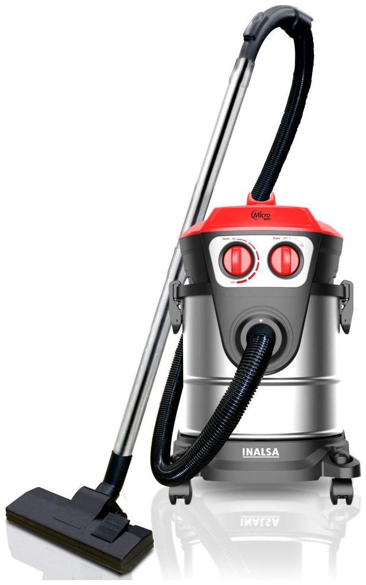Inalsa Micro WD21 1600W Wet and Dry Vacuum Cleaner with 3in1 Multifunction Wet Dry Blowing Hepa Filteration 21KPA Powerful Suction (Red Black)
Inalsa Micro WD21 1600W Wet and Dry Vacuum Cleaner with 3in1 Multifunction Wet Dry Blowing Hepa Filteration 21KPA Powerful Suction (Red Black)