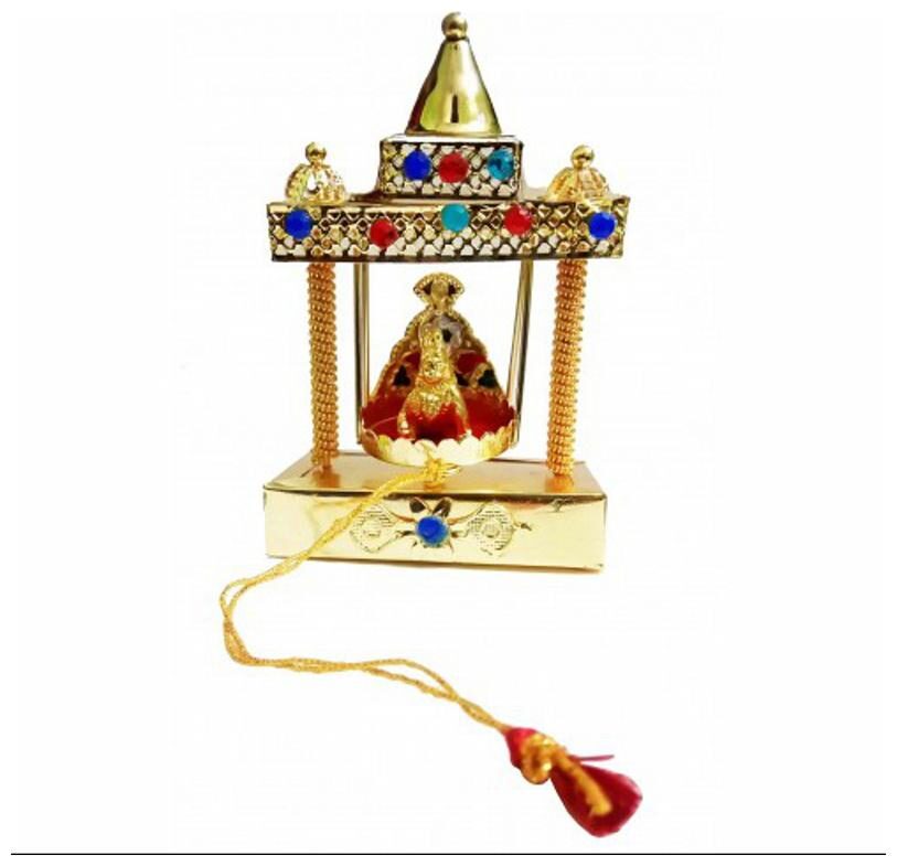Indo Krishna Worship House Metal Krishna Jhula Square (7 cm x 4 cm x 7 5 cm Golden)
Indo Krishna Worship House Metal Krishna Jhula Square (7 cm x 4 cm x 7 5 cm Golden)