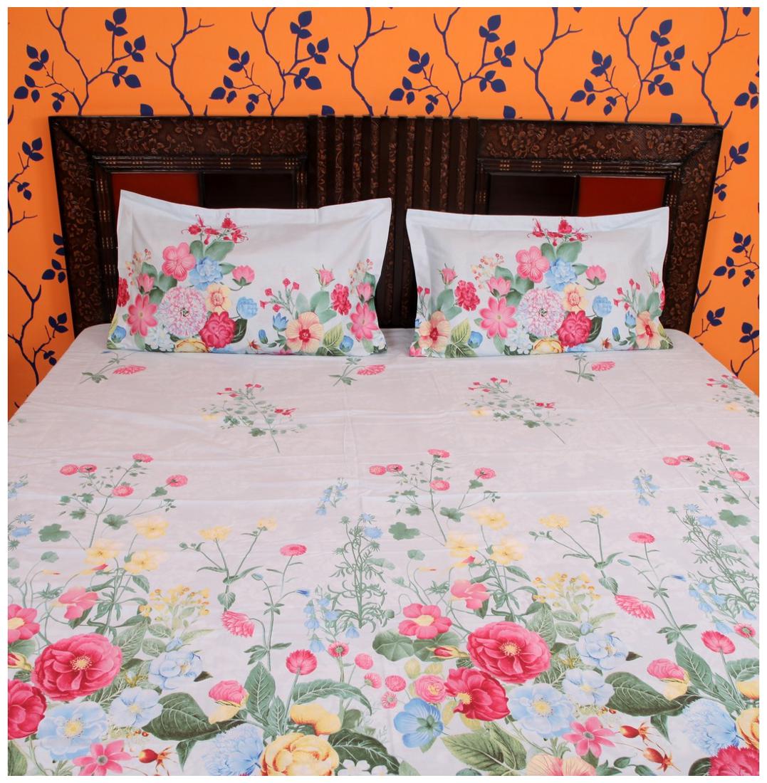 ITACA Cotton Printed Double Size Bedsheet ( 1 Bedsheet With 2 Pillow Covers Multi )
ITACA Cotton Printed Double Size Bedsheet ( 1 Bedsheet With 2 Pillow Covers Multi )