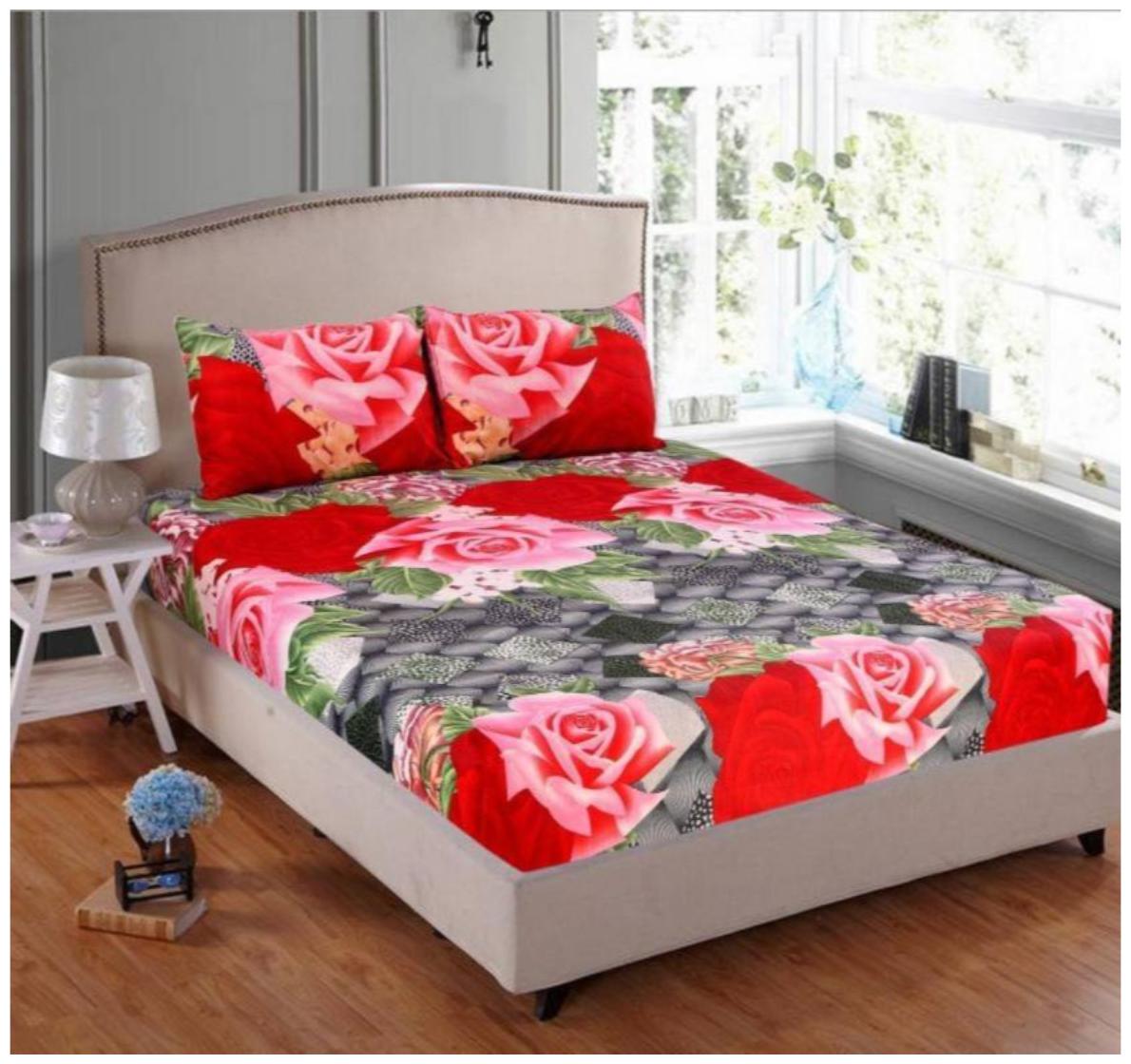 Italian Fab Microfiber 3D Printed Double Size Bedsheet 144 TC ( 1 Bedsheet With 2 Pillow Covers Multi )
Italian Fab Microfiber 3D Printed Double Size Bedsheet 144 TC ( 1 Bedsheet With 2 Pillow Covers Multi )