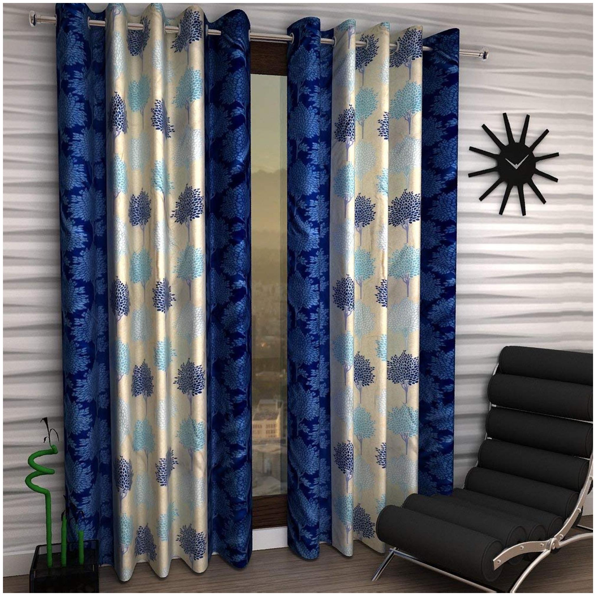 JARS Collections Polyester Door Semi Transparent Blue Regular Curtain ( Eyelet Closure Floral )
JARS Collections Polyester Door Semi Transparent Blue Regular Curtain ( Eyelet Closure Floral )