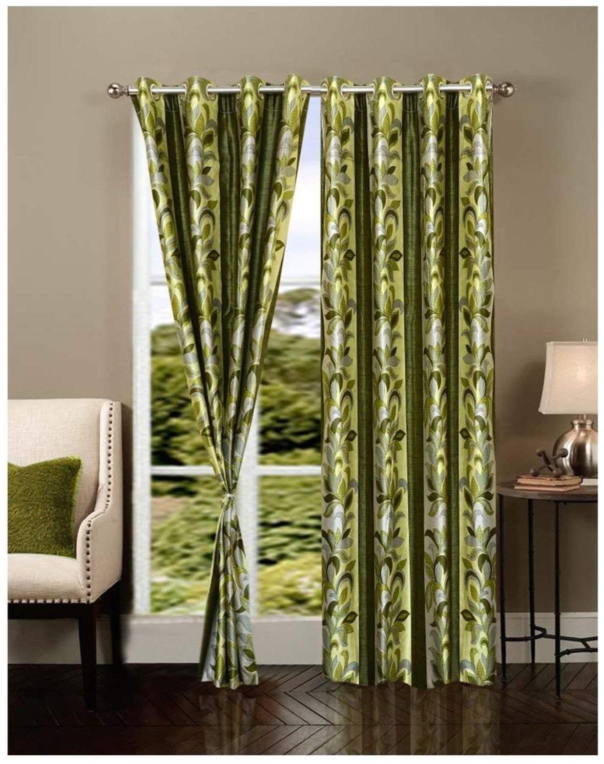 JARS Collections Polyester Door Semi Transparent Green Regular Curtain ( Eyelet Closure Floral )
JARS Collections Polyester Door Semi Transparent Green Regular Curtain ( Eyelet Closure Floral )