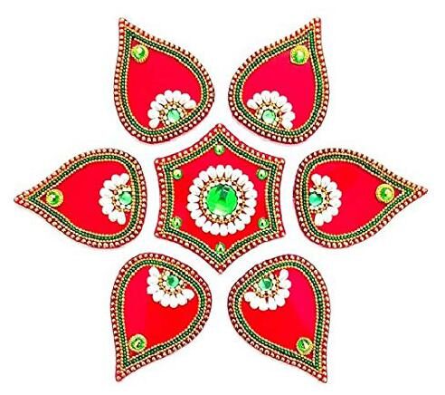 JARS Collections Handcrafted Decorative Diwali Rangoli Set(Reusable) (7 inches) Multicolor 7 Piece Set
JARS Collections Handcrafted Decorative Diwali Rangoli Set(Reusable) (7 inches) Multicolor 7 Piece Set