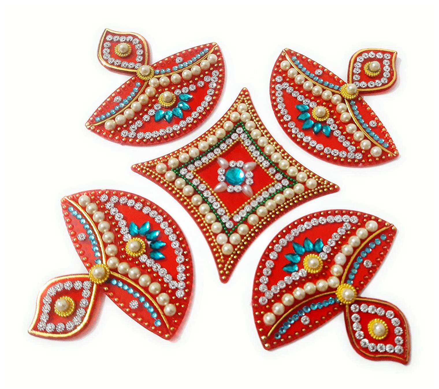 JARS Collections Handcrafted Decorative Diwali Rangoli Set(Reusable) (7 inches) Multicolor 5 Piece Set
JARS Collections Handcrafted Decorative Diwali Rangoli Set(Reusable) (7 inches) Multicolor 5 Piece Set