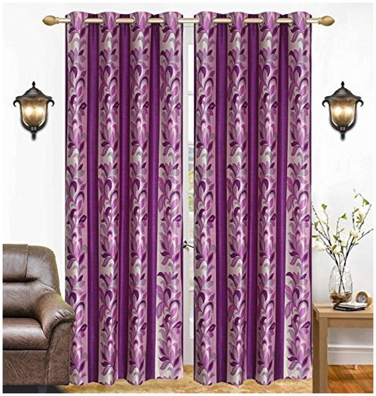 JBG Home Store Polyester Door Semi Transparent Purple Regular Curtain ( Eyelet Closure Floral )
JBG Home Store Polyester Door Semi Transparent Purple Regular Curtain ( Eyelet Closure Floral )
