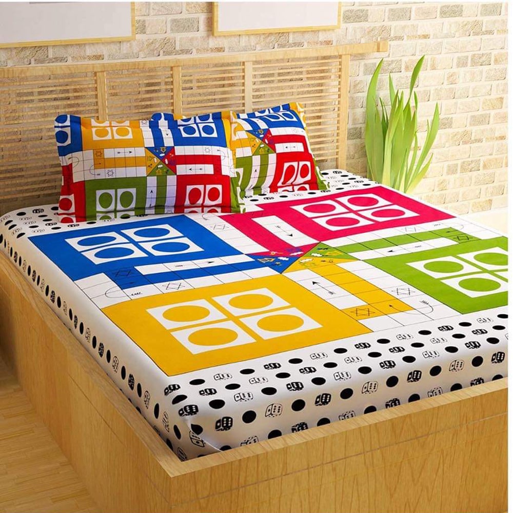 JBG Home Store Cotton Printed Double Size Bedsheet 160 TC ( 1 Bedsheet With 2 Pillow Covers Multi )
JBG Home Store Cotton Printed Double Size Bedsheet 160 TC ( 1 Bedsheet With 2 Pillow Covers Multi )